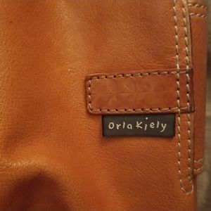 Orla Kiely London Cognac Leather Bag